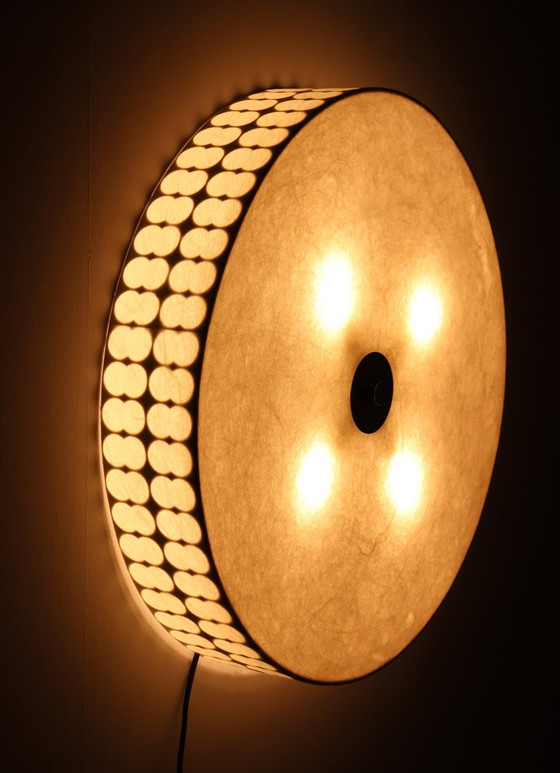 Image 1 of Mid - Century Cocoon wall/ceiling lamp by Goldkant Leuchten, Germany, 1960s