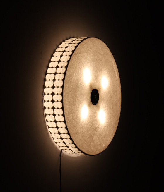 Image 1 of Mid - Century Cocoon wall/ceiling lamp by Goldkant Leuchten, Germany, 1960s