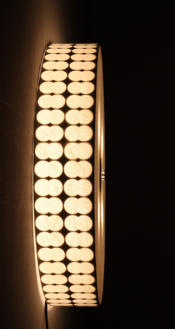 Image 1 of Mid - Century Cocoon wall/ceiling lamp by Goldkant Leuchten, Germany, 1960s