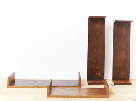 Image 1 of Mid-Century Teak Wall Shelf I Set Of Four