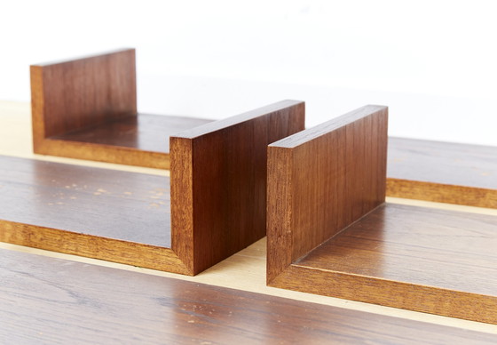 Image 1 of Mid-Century Teak Wall Shelf I Set Of Four