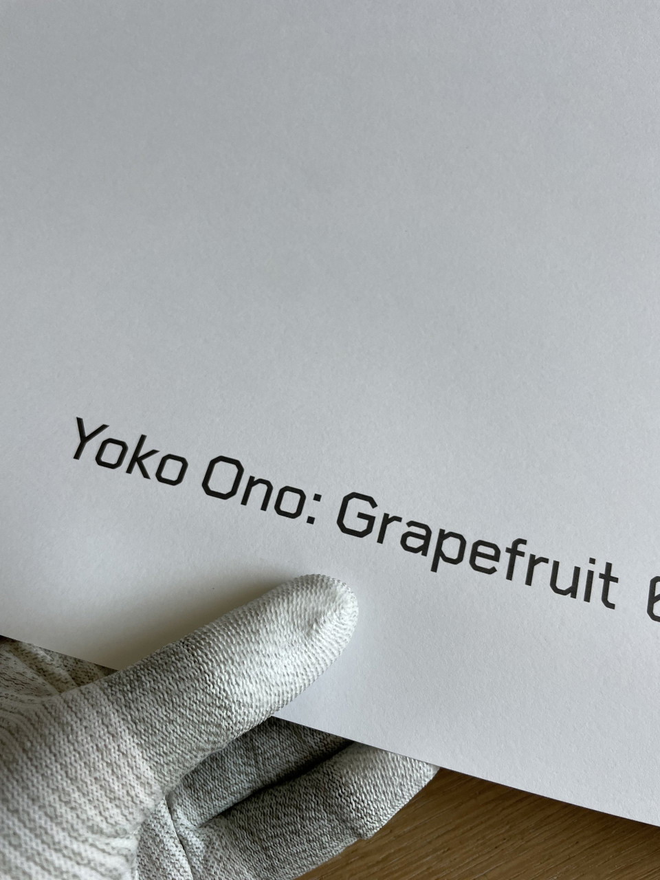 Exhibition Poster Designed By Yoko Ono, A Poem To Be Read With A