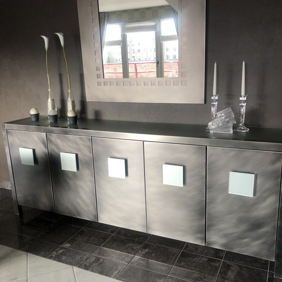 Image 1 of Design cabinet brushed stainless steel