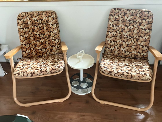 Image 1 of 2x Vintage garden chairs IM