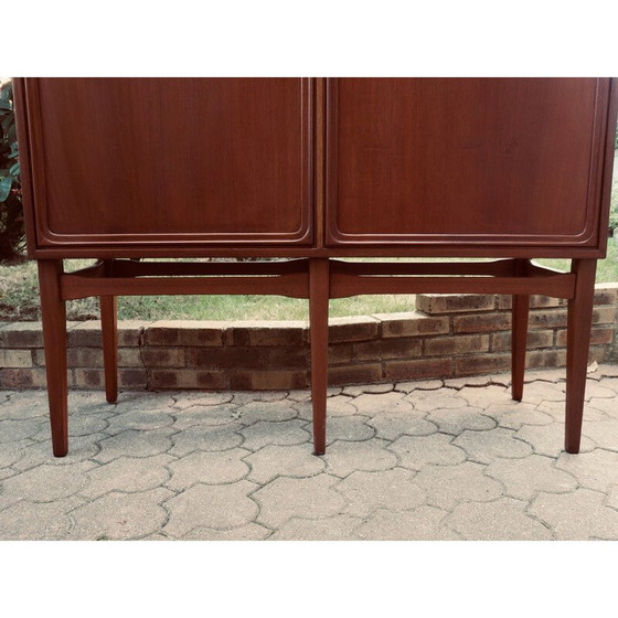 Image 1 of Vintage maple and oak china cabinet, Denmark 1950