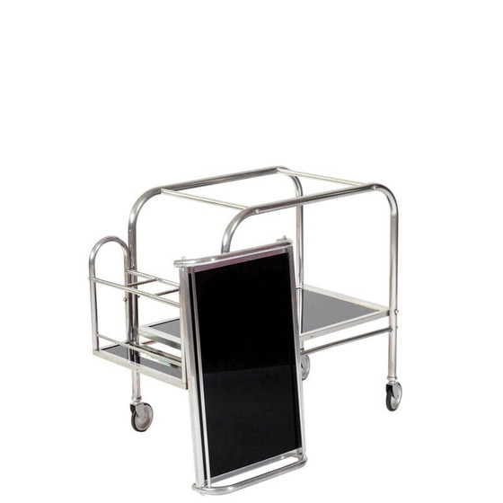 Image 1 of Vintage Art Deco bar trolley, France 1930