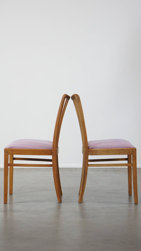 Image 1 of 6 sedie da pranzo dal design vintage 