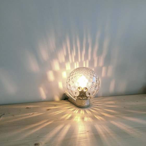 Image 1 of Set Vintage 60s-70s Herda Bubble Glass Wall Lights