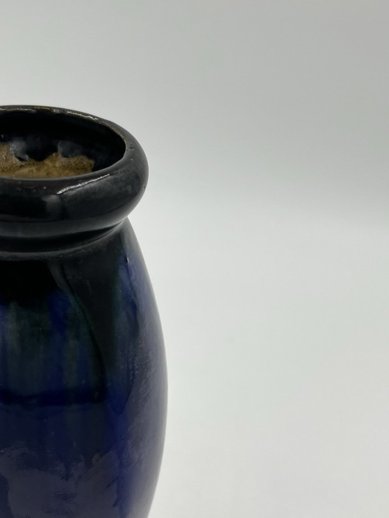 Image 1 of Art Nouveau Flemish Stoneware Soliflore Vase