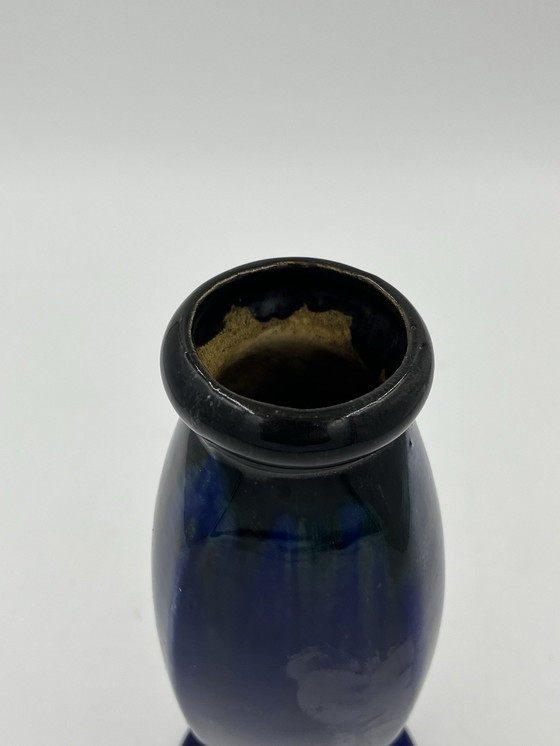 Image 1 of Art Nouveau Flemish Stoneware Soliflore Vase