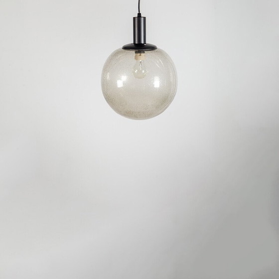 Image 1 of Pair of vintage glass pendant lamp for Limburg Glashutte, Germany 1970