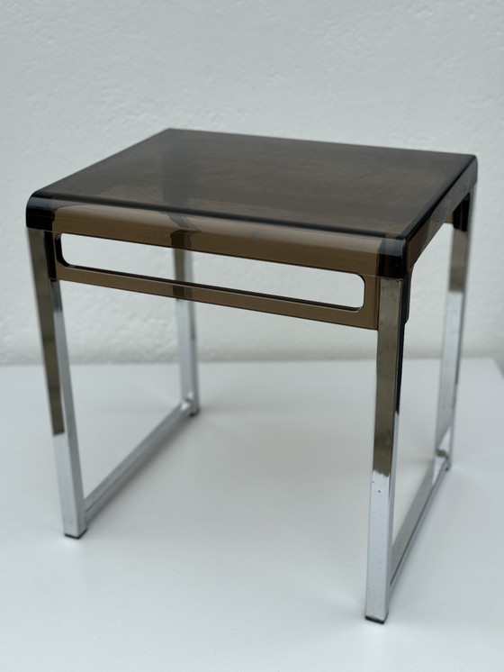 Image 1 of 2x Prisunic side tables by Marc Berthier