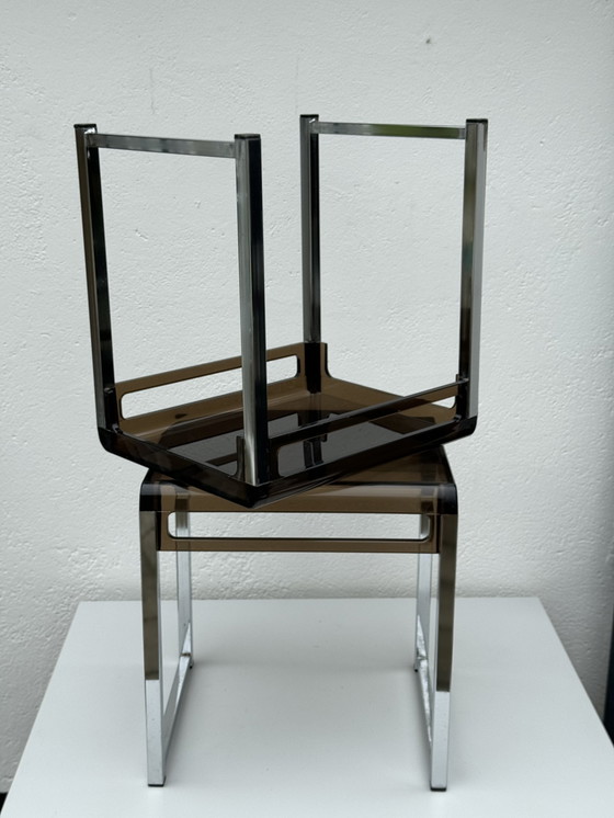 Image 1 of 2x Prisunic side tables by Marc Berthier