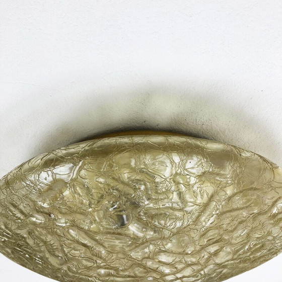 Image 1 of Vintage glass and metal wall lamp for Doria Lights, Germany 1970