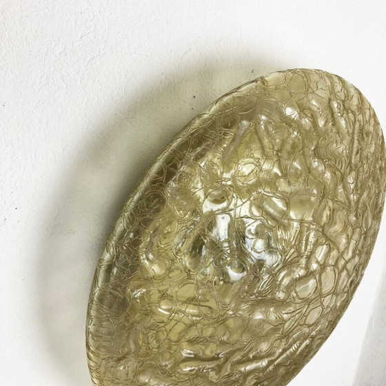 Image 1 of Vintage glass and metal wall lamp for Doria Lights, Germany 1970