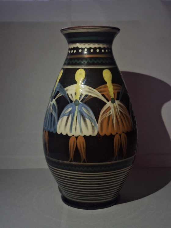 Image 1 of Vase Art-Deco, Slovak Folk Art, No Damages