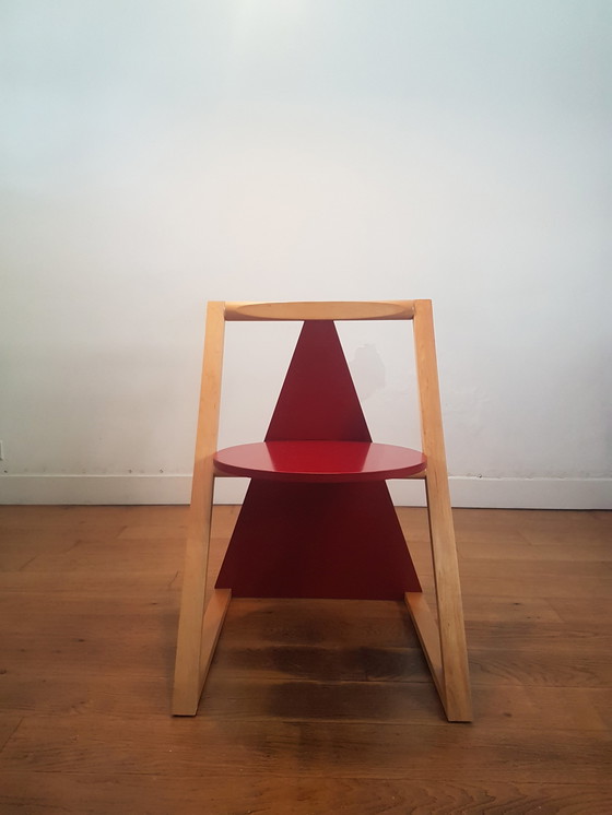 Image 1 of Triangle shaped chair in Memphis style