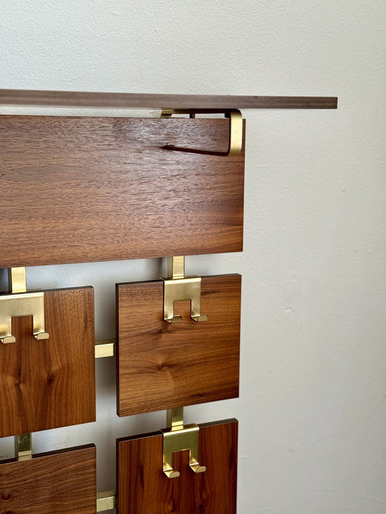 Image 1 of Stylish vintage rosewood coat rack 1960s