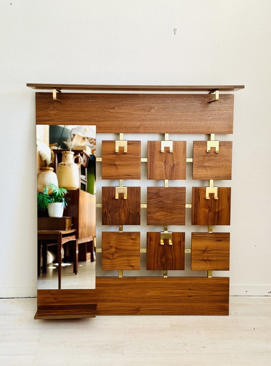 Image 1 of Stylish vintage rosewood coat rack 1960s