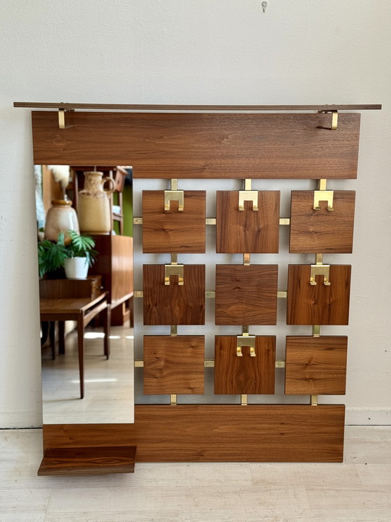 Image 1 of Porte-manteau élégant en palissandre vintage 1960