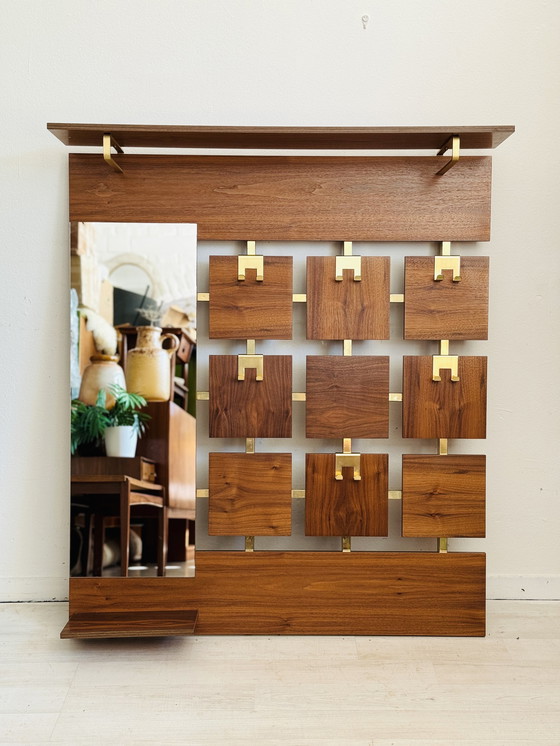 Image 1 of Stylish vintage rosewood coat rack 1960s