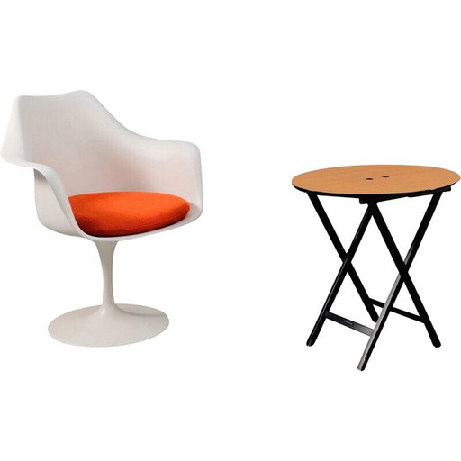 Vintage beech wood side table by Romeo Sozzi, Italy 1970