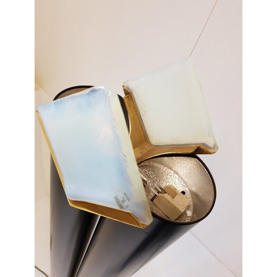 Image 1 of Vintage floor lamp in steel and Murano, Italy 1970