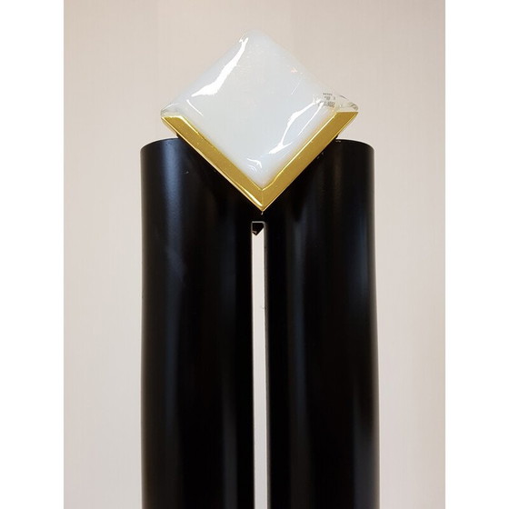 Image 1 of Vintage floor lamp in steel and Murano, Italy 1970
