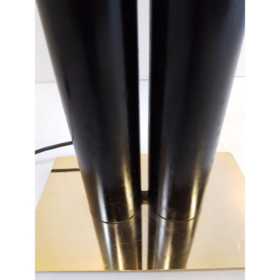 Image 1 of Vintage floor lamp in steel and Murano, Italy 1970