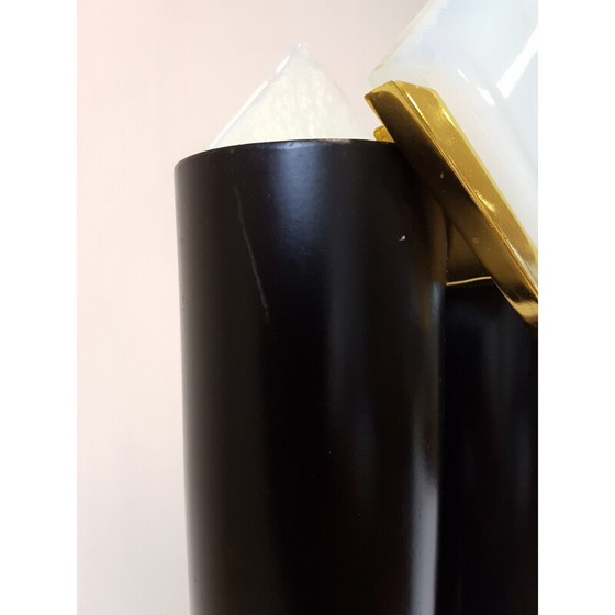 Image 1 of Vintage floor lamp in steel and Murano, Italy 1970