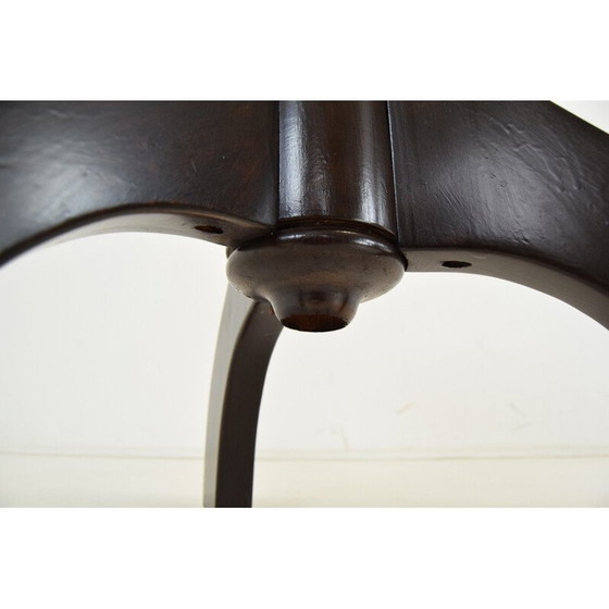 Image 1 of Sgabello girevole in legno vintage per Thonet, Cecoslovacchia, anni '40