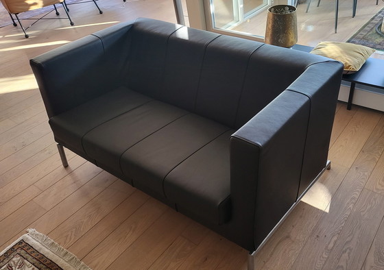 Image 1 of Montis Kubik Sofa, Black Leather