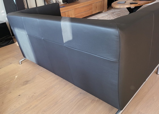 Image 1 of Montis Kubik Sofa, Black Leather