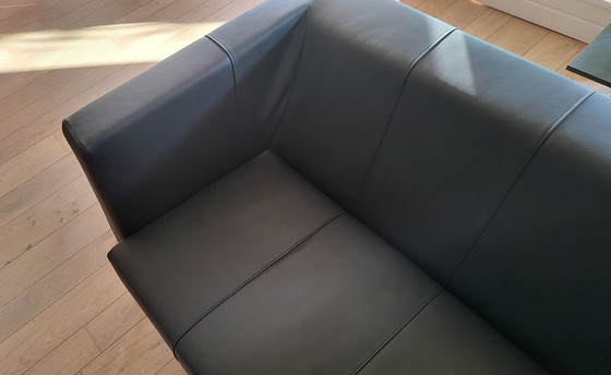 Image 1 of Montis Kubik Sofa, Black Leather