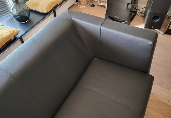 Image 1 of Montis Kubik Sofa, Black Leather