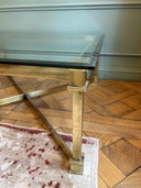 Vintage Glass Coffee Table