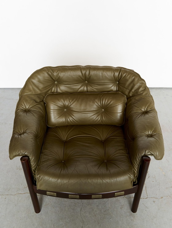 Image 1 of Pair Mid - Century Armchairs By Sven Ellekaer For Coja