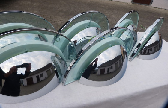 Image 1 of 6x Apliques de pared Hustadt acrílico cromado