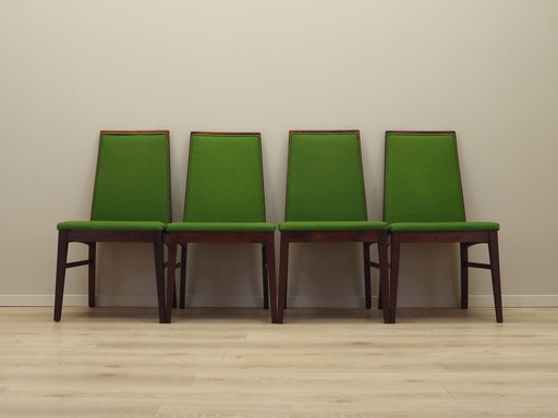 Set Of Four Rosewood Chairs, Danish Design, 1970S, Manufacturer: Dyrlund