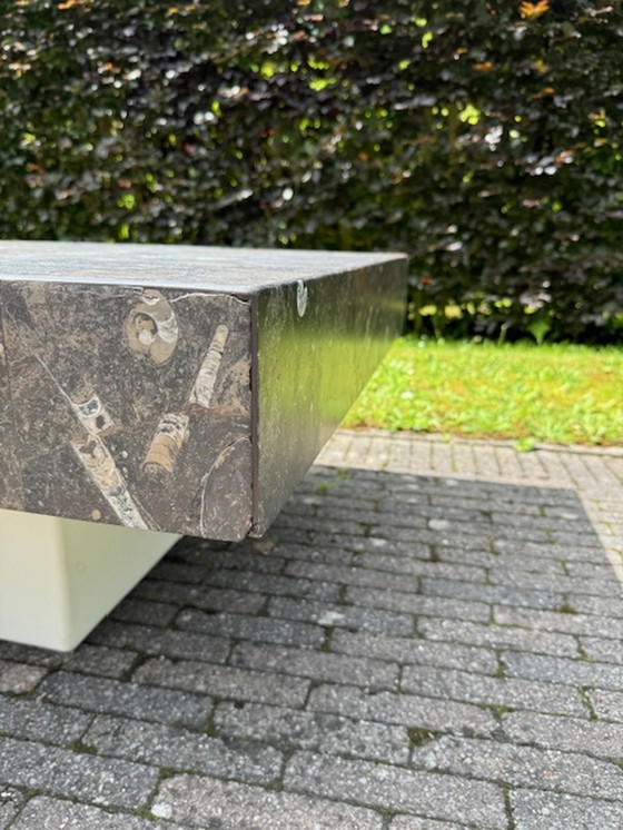 Image 1 of Table basse Pierre Fossile