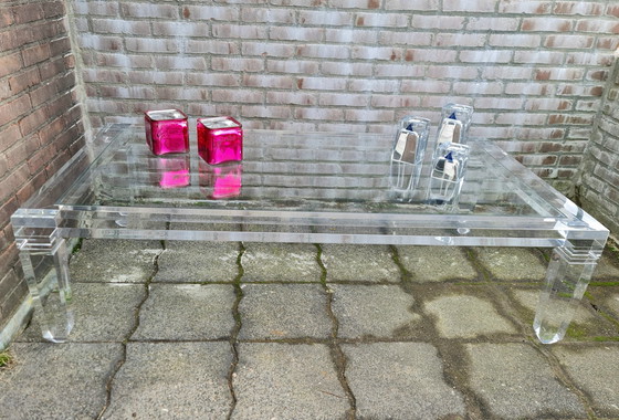 Image 1 of Tavolino da caffè in plexiglass vintage Fabian Art Roma Italia