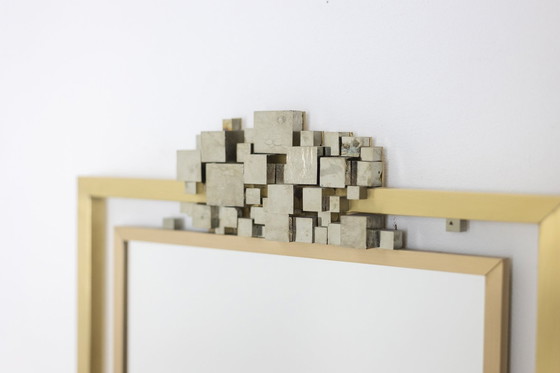 Image 1 of Specchio modello “Boizot” in ottone, finitura verniciata. Contemporaneo.