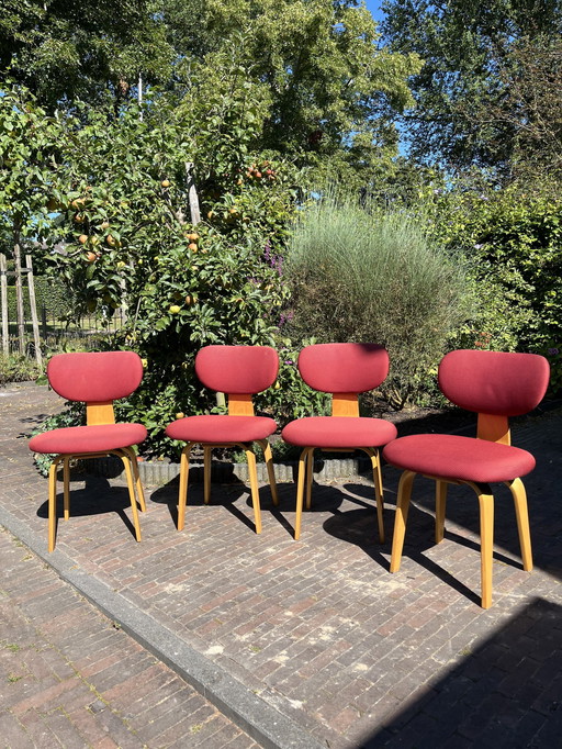 4x Pastoe Sb02 Dining Chair