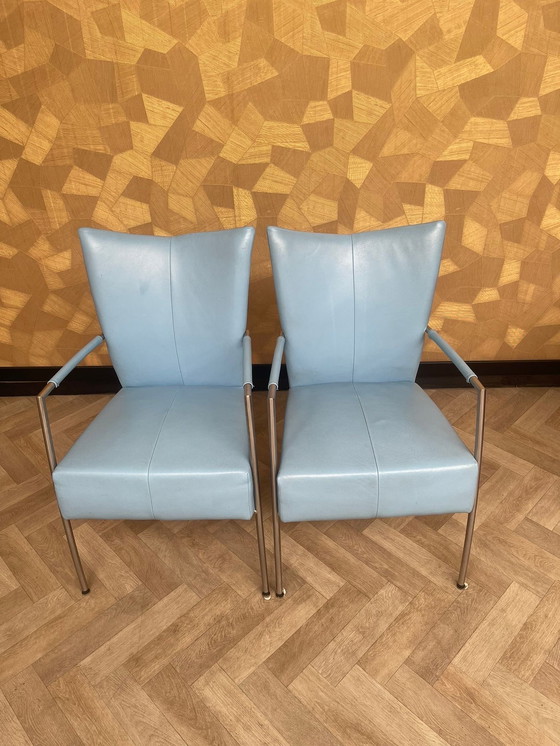 Image 1 of 2x Fauteuils Bert Plantagie bleu clair