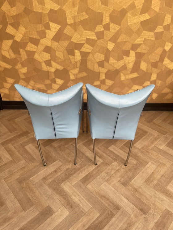 Image 1 of 2x Fauteuils Bert Plantagie bleu clair