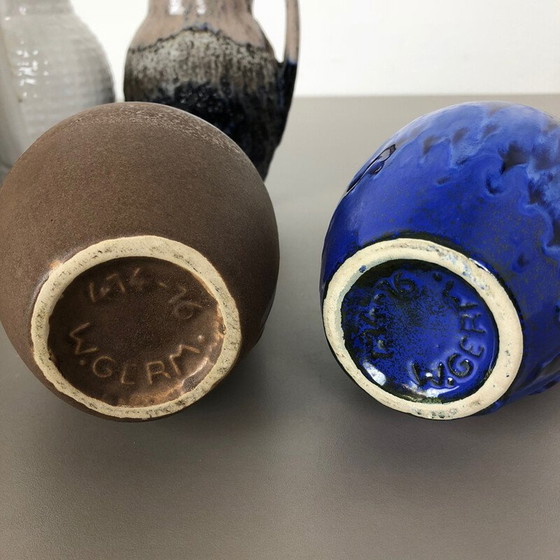 Image 1 of Set of 5 vintage ceramic vases for Scheurich, Germany 1970