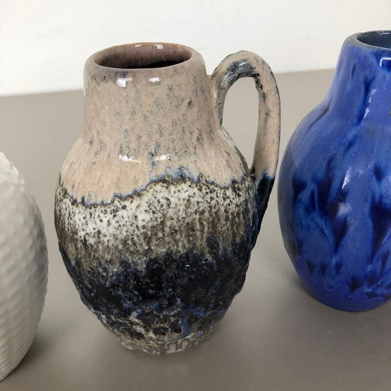 Image 1 of Set of 5 vintage ceramic vases for Scheurich, Germany 1970