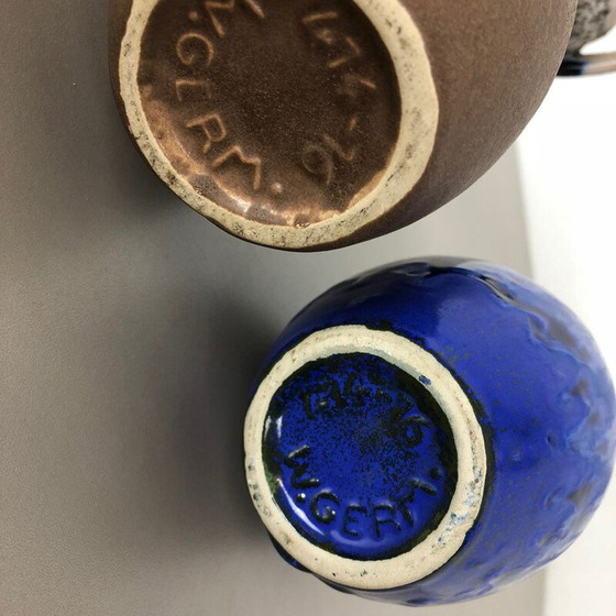 Image 1 of Set of 5 vintage ceramic vases for Scheurich, Germany 1970