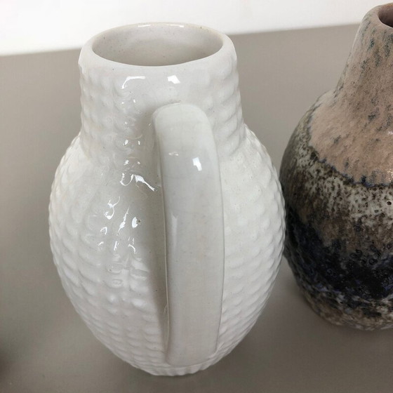 Image 1 of Set of 5 vintage ceramic vases for Scheurich, Germany 1970