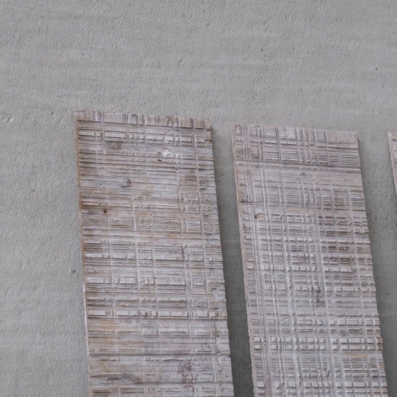 Image 1 of Set of vintage wooden wall panels and Mdf panels, France 1990